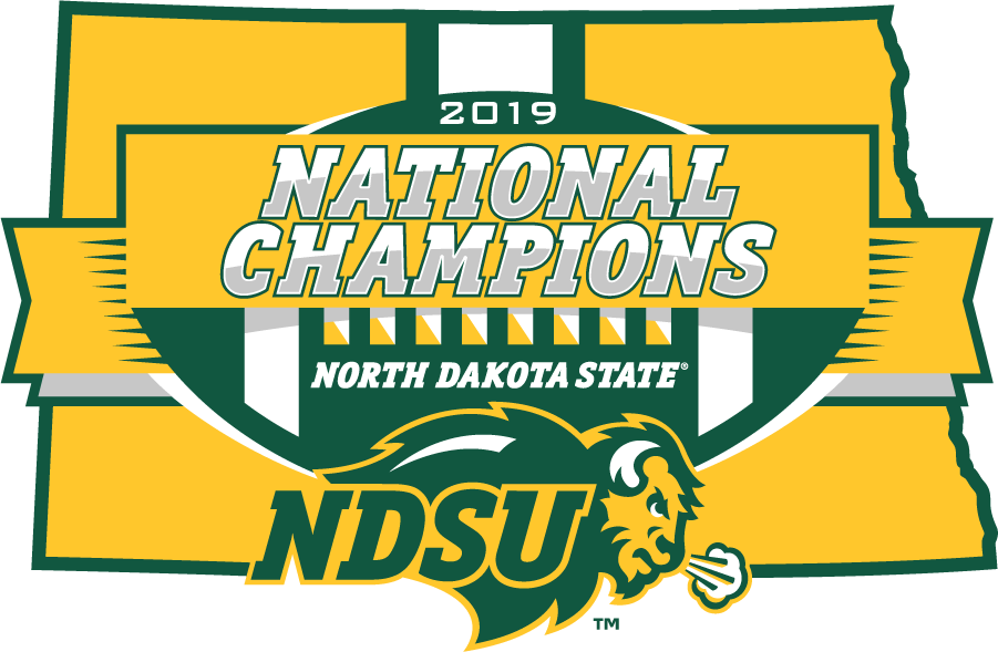 North Dakota State Bison 2019 Champion Logo iron on transfers for clothing